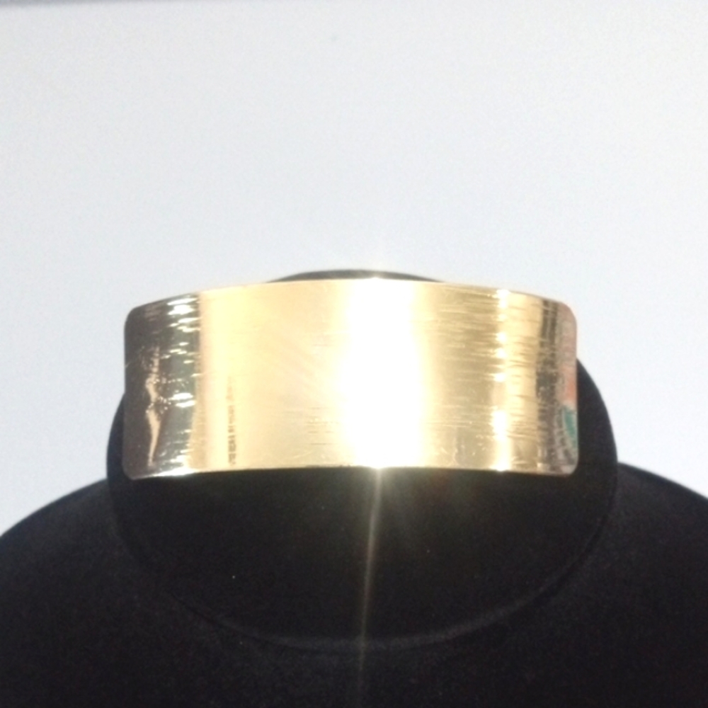 GOLDTONE RECTANGLE HAIR CLAMP PONYTAIL HOLDER HAIR CLIP NWT